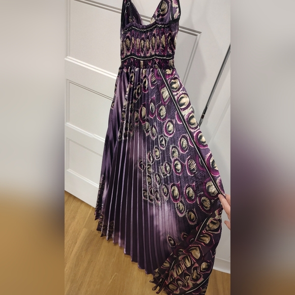 2 For $12 Sale! HOST PICK Step in Style Purple Peacock Maxi Dress - Picture 6 of 7